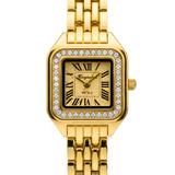 Vintage Γυναικείο Ρολόι Irina Gold με Μεταλλικό Μπρασελέ