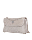 Τσάντα φάκελος clutch CK6022 - Ασημί