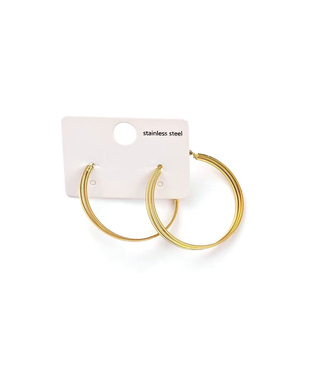 Καρφωτό σκουλαρίκι  WW-S568 - Χρυσό