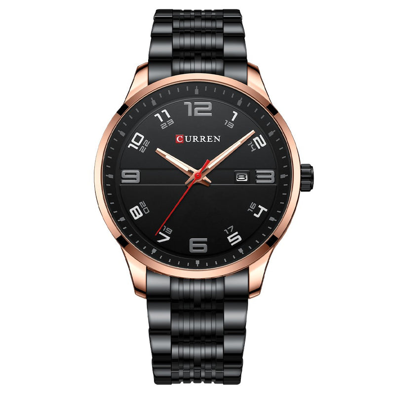 Curren 8411 Black Ρολόι με Μαύρο Καντράν και Μαύρο Μπρασελέ
