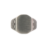 Стоманен мъжки пръстен N-16 Сребро 