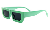 Дамски слънчеви очила Ace Simons със зелена многоъгълна рамка и черни стъкла SN-174