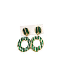 Κρεμαστό σκουλαρίκι OO-S431 - Πράσινο