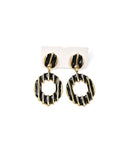 Κρεμαστό σκουλαρίκι OO-S431 - Μαύρο