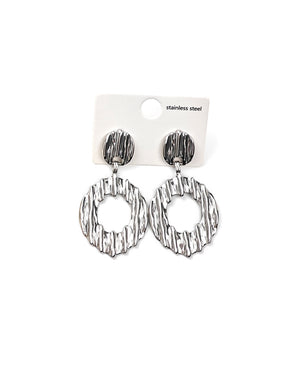 Κρεμαστό σκουλαρίκι OO-S431 - Ασημί