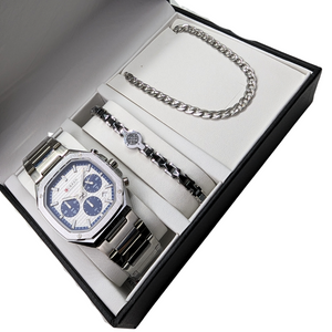 Ανδρικό Σετ Δώρου SD054 με Ρολόι και Αλυσίδα
