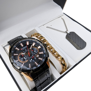 Ανδρικό Σετ Δώρου SD040 με Ρολόι και Κολιέ