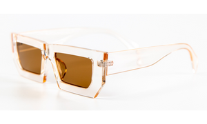 Дамски слънчеви очила Ace Simons с прозрачна рамка и кафяви лещи SN-140