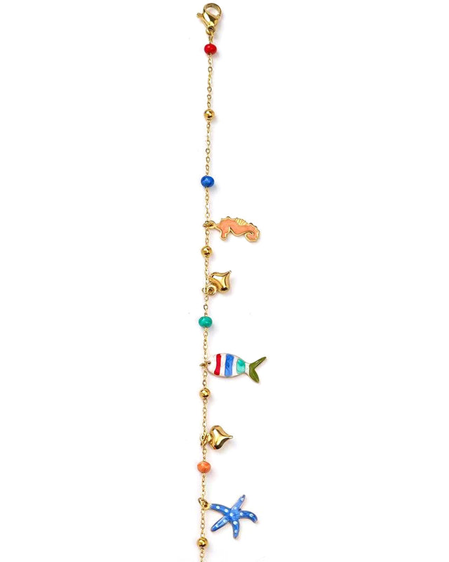 Βραχιόλι με διακοσμητικά ADL-P205 - Χρυσό