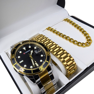 Ανδρικό Σετ Δώρου SD036 με Ρολόι και Αλυσίδα