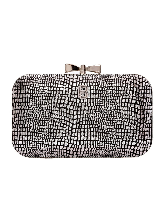 Τσάντα φάκελος clutch -JH-21990 - Ασημί