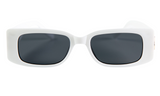 Дамски слънчеви очила Ace Simons с бяла рамка и черни лещи SN-166