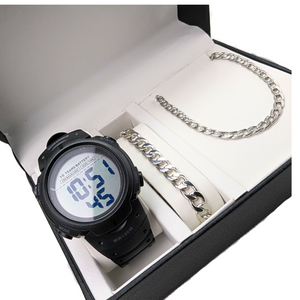 Ανδρικό Σετ Δώρου SD066 με Ρολόι και Αλυσίδα