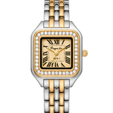 Vintage Γυναικείο Ρολόι Irina Silver Gold με Μεταλλικό Μπρασελέ