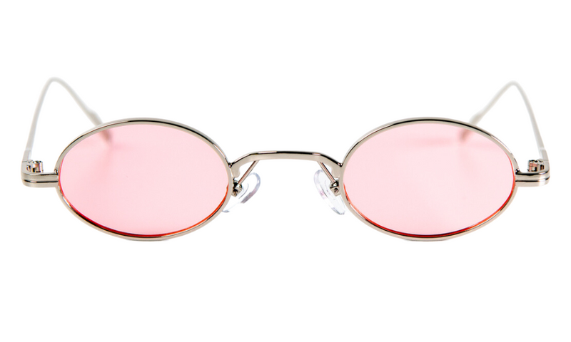 Дамски слънчеви очила Ace Simons с метална рамка и розово стъкло SN-118