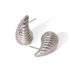 Σκουλαρίκια LM1136 Σχήμα Δάκρυ Ασημί Silver