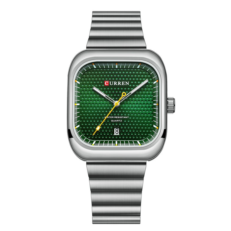 Curren Golf Silver Green Ρολόι με Πράσινο Καντράν και Ασημένιο Μπρασελέ