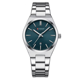 C8493 Silver Blue Curren Γυναικείο Ρολόι με Μεταλλικό Μπρασελέ