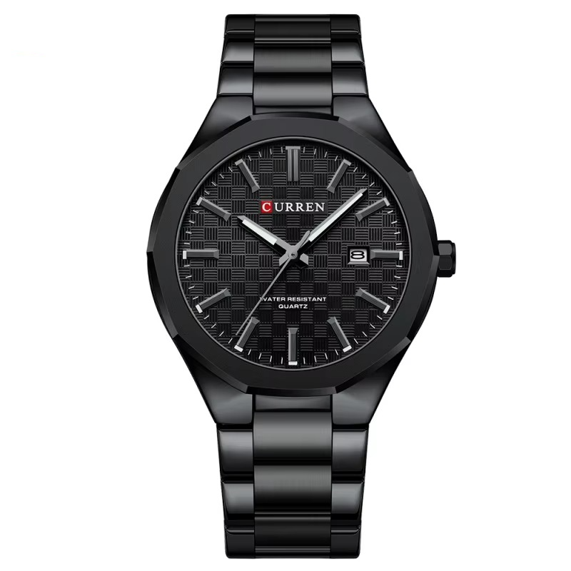 Curren RD-202 Black Ρολόι με Μαυρο Καντράν και Μαύρο Μπρασελέ