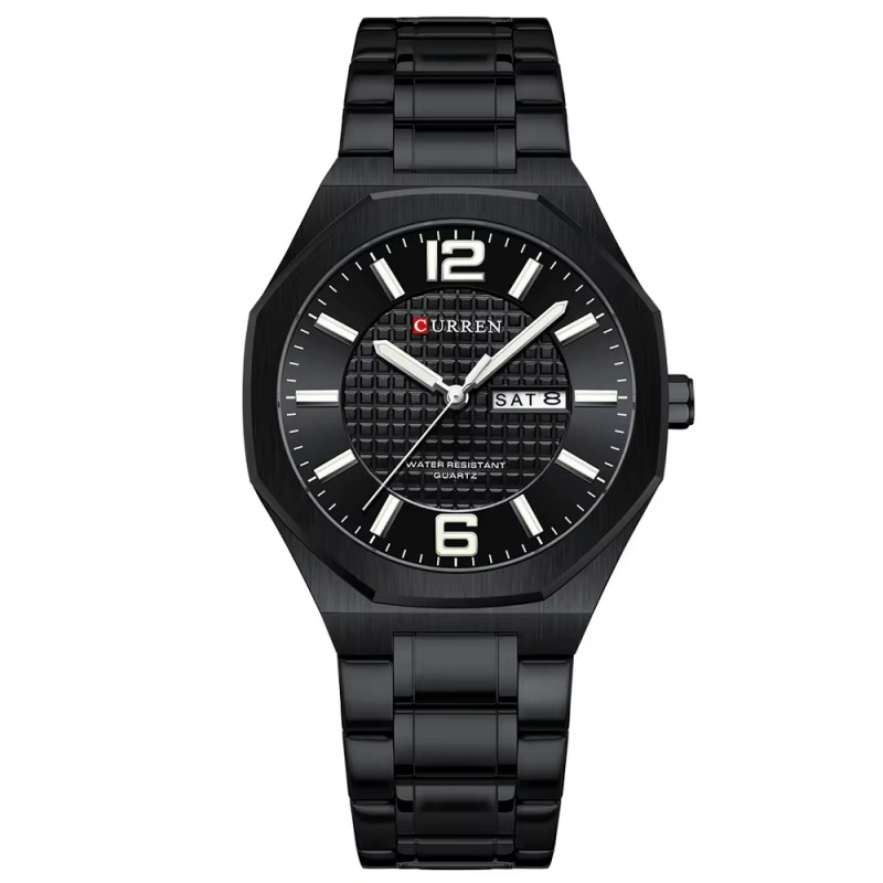 Curren 8476 Black Ρολόι με Μαύρο Καντράν και Μαύρο Μπρασελέ