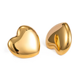 Σκουλαρίκια LM1064 Σχήμα Καρδιά Χρυσή Gold