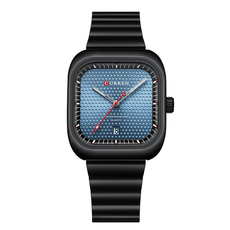 Curren 8460 Black Grey Ρολόι με Γκρι Καντράν και Μαύρο Μπρασελέ