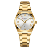 C9095 Gold Curren Γυναικείο Ρολόι με Μεταλλικό Μπρασελέ