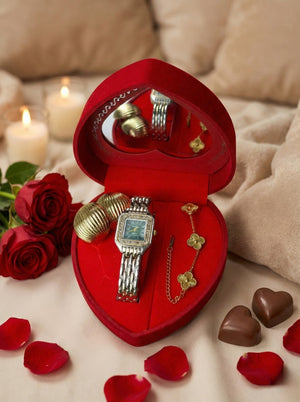 Γυναικείο Σετ Δώρου SD2038 με Ρολόι με Κοσμήματα