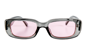 Дамски слънчеви очила Ace Simons със сива рамка и розово стъкло SN-102