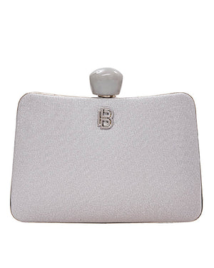 Τσάντα φάκελος clutch -JH-21996 - Ασημί