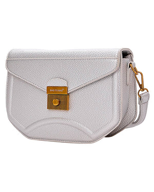 Τσαντάκι χιαστί SW8912 - Ασημί