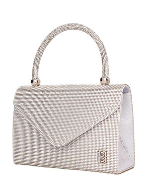Τσάντα φάκελος clutch JH2209 - Ασημί