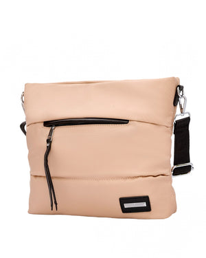 Τσάντα ώμου-χιαστί με αδιάβροχο ύφασμα-KX2236 - Apricot