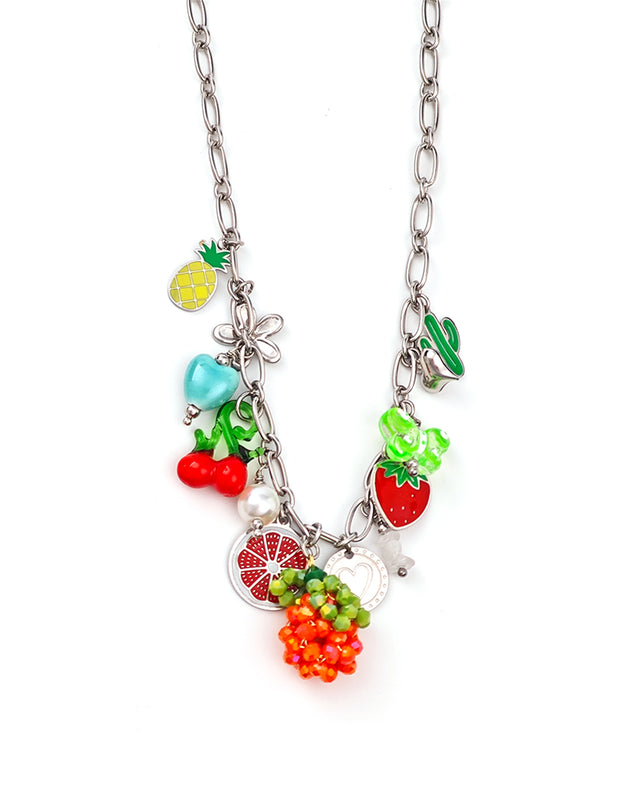 Κρεμαστό λαιμού OO-K376 - Ασημί