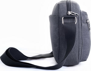 Cardinal 726 Ανδρική Τσάντα Ώμου / Χιαστί σε Γκρι χρώμα