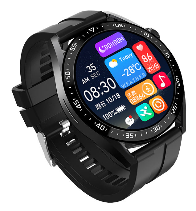 INTIME 3 Pro Smartwatch με Παλμογράφο (Μαύρο)