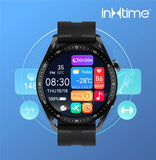 INTIME 3 Pro Smartwatch με Παλμογράφο (Μαύρο)
