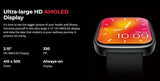 Smartwatch Zeblaze GTS 3 Plus 49mm Smartwatch με Παλμογράφο Midnight Black