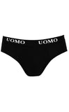 Uomo Ανδρικό Σλιπ Μαύρο/Γκρι/Μπλε 3Pack