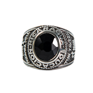 Ατσάλινο Ανδρικό Δαχτυλίδι Ν-24 Silver