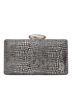 Τσάντα φάκελος clutch  JH-21989 - Ασημί