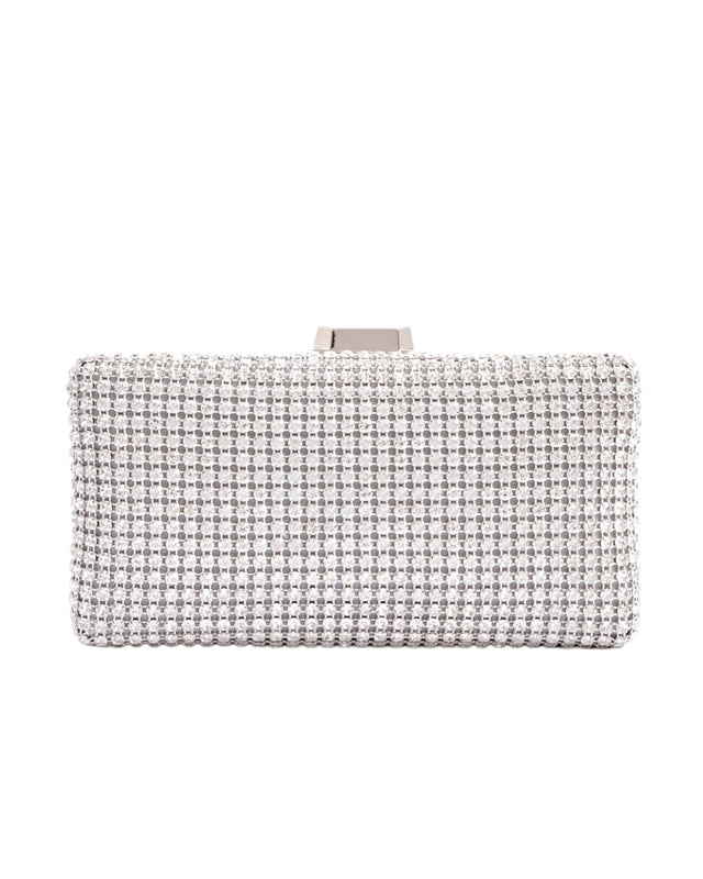 Τσάντα φάκελος clutch CK6010 - Ασημί
