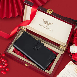 Δερμάτινο Ανδρικό πορτοφόλι William Polo 221621 black