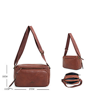 Τσάντα χιαστί BTB0001 - Κάμελ