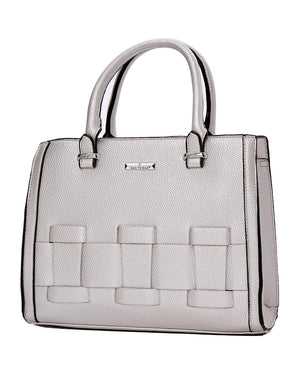 Τσάντα χειρός QR-23910 - Ασημί