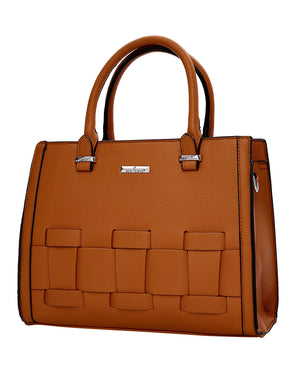 Τσάντα χειρός QR-23910 - Κάμελ