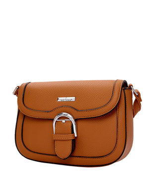 Τσάντα χιαστή  QR-23921 - Κάμελ