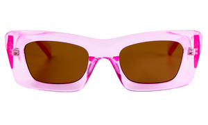 Дамски слънчеви очила Ace Simons с розова рамка и черни лещи SN-180
