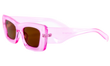 Дамски слънчеви очила Ace Simons с розова рамка и черни лещи SN-180