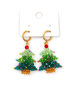 Κρεμαστό σκουλαρίκι OO-S304 - Πράσινο